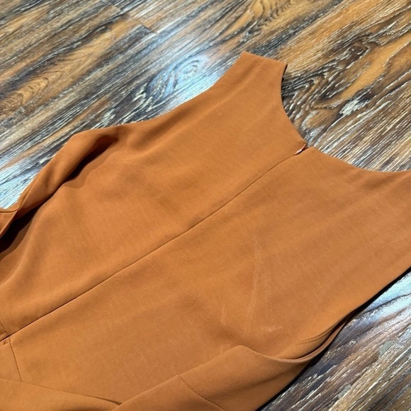 Everly Women's Size M Jumpsuit‎ / Romper in Burnt Orange Color Tie Waist Tank - Picture 8 of 8